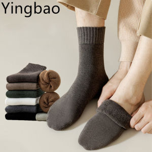 Yingbao 5 Cặp Mùa Đông tất len Cho dày ấm dành cho nam Nhiệt Quà Tặng Cho Nam Giới Và Phụ Nữ