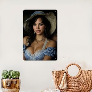 CIFbuy | 2D Flat Metal Sign - Dreamy Girl FS 611 Copper Foil Style 8x12in Wall Decor for Kitchen Bedroom Bar Office