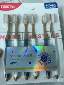 Combo 6 bàn chải đánh răng nội địa Trung CHOCOIKES lông mềm chải siêu êm bộ 6 cây bàn chải răng bảo vệ nướu bàn chải răng cao cấp