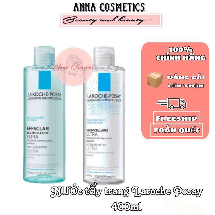 Nước tẩy trang LA ROCHE POSAY 400ml (trắng - da nhạy cảm)