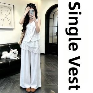 ZHENMANZI | Stylish New Summer White Vest Outfit Set