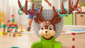 【SG Stock】O‑My Deer Ring Toss Game Toy Fun Antler Throwing Ring Game for Family Party