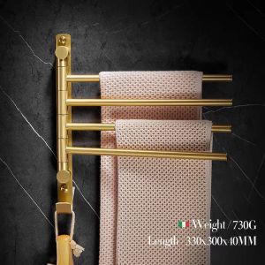 INSIHAY | Drill-Free Rotatable Multi-Function Towel Rack
