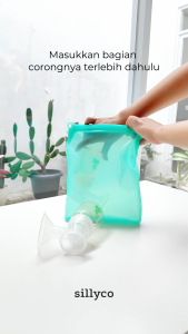 Sillyco - Sillybag Whale Triplets - 3pcs - 100% Platinum Food Grade Silicone Bag Leakproof BPA Free