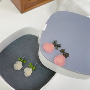 ต่างหูรูปดอกกุหลาบสไตล์วินเทจ S925 เข็มเงิน ดีไซน์ผูกโบว์ผีเสื้อ สไตล์ใหม่ ดีไซน์เก๋ไก๋ ต่างหูแฟชั่นสำหรับผู้หญิง