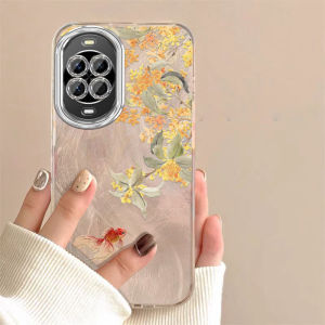 เคสโทรศัพท์ Huawei Nova14 Ultra Nova14 pro รุ่นใหม่ Nova14 Vitality Edition ป้องกันการตกหล่นแบบนุ่ม ดีไซน์สัตว์น้ำสีทอง ดีไซน์ผู้หญิง เคสโทรศัพท์มือถือแบบพรีเมี่ยม