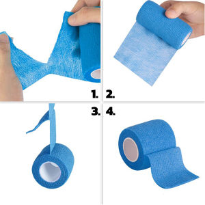 GotGo ผ้าล็อค เทปพันแผลยืดหยุ่น 4.5m Non-Woven ผ้าพันแผล เทปพันออกกำลังกาย