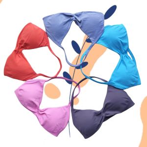 Fashion Thin Strap Vest Cycling Sports Neck Bra Seamless Yoga Womens Pilates Solid Color Underwear Activity Cup Backless 2025