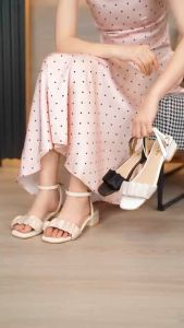 Hot new korean fashion Elegant 1 1/2 inch platform heels ankle sandals