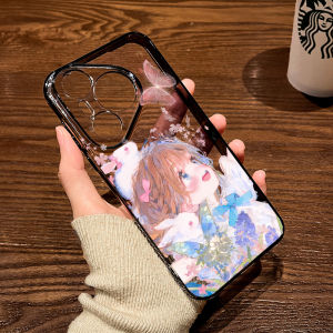 Huawei Pura80/70ultra Phone Case Cartoon Girl Spring Flower Sea Protective Shell Transparent Soft Pro+ New Model for Men And Women