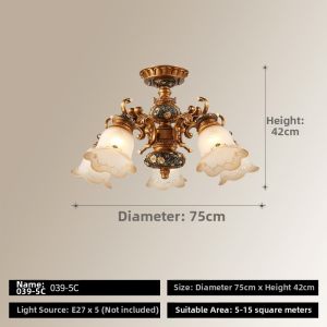MINGRU | Retro Elegant Ceiling Light Low Height