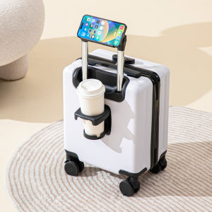 14-Inch Carry-On Suitcase Fashionable Lightweight Travel Bag with Combination Lock And Four-Wheel Rotation for Men And Women