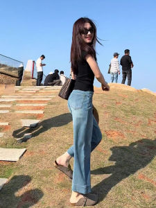Elegant Versatile Leisure Age-Reducing Straight Jeans