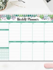 B5 Minimalist Plan Notepad Weekly Planner English Week Notebook Coil Notebook Plan Notebook