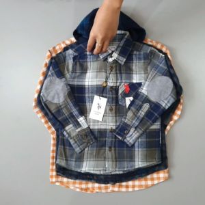 Kemeja Flanel Kotak-kotak Anak Laki POLO size 4-12Tahun