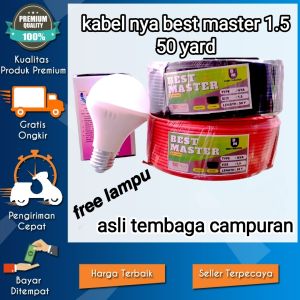 BEST MASTER Kabel Nya 1.5mm 50 yard tunggal tembaga campuran kawat untuk listrik