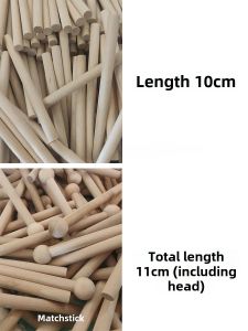 Small Wooden Stick Solid Wood Wire-Wrap Board Accessories Match Stick Storage Rack Partition Small Wooden Stick Laminate Match Stick Hook Wooden