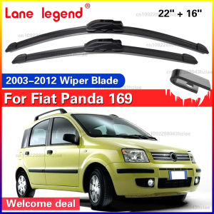 Wiper Front Wiper Blades Set For Fiat Panda 169 2003-2012 2004 2005 2006 2007 2008 2009 2010 Windshield Windscreen Wiper 22"16"