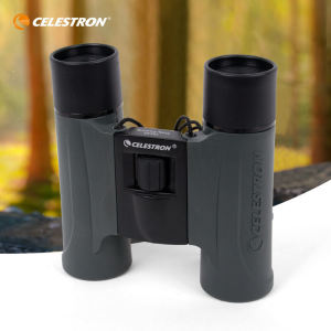 CELESTRON กล้องส่องทางไกล 10X25 กำลังสูงความละเอียดสูงมืออาชีพกันน้ำกลางแจ้งมือถือกล้องโทรทรรศน์ดูนกมินิการมองเห็นได้ในเวลากลางคืนกล้องโทรทรรศน์ขนาดเล็กแบบพกพาที่ชัดเจน