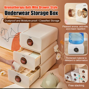 Household 3 in 1 Underwear Storage Box: Antimite & Aromatherapy Organizer