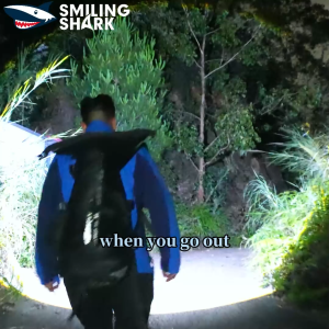 ไฟนำทาง LED 6โหมด TD0238รูปปลาฉลามยิ้มชนิด C ไฟสำหรับตั้งแคมป์ไฟคาดหัวแบบชาร์จไฟได้สีขาวสีแดงไฟ LED กันน้ำ