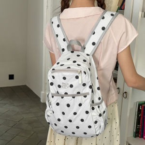 clu 2026 New Commuter Backpack for Women Wave Point Minimalist Style Student Classroom School Bag ulc