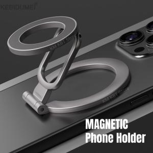 Foldable Double Sided Magnetic Phone Holder for iPhone 14/15/16 Universal Folding Car Holder Magnetic Smartphone Stand