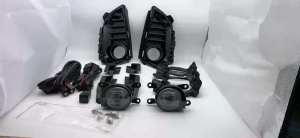 Car LED Front Bumper Fog light For Toyota Yaris Ativ 2022 2023 Fog Lamp Cover Wire Harness Grille Foglights Frame