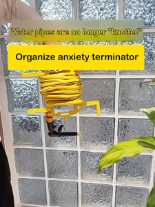 Selang air roll Rak Penyimpanan Pipa Dudukan Taman Tanaman Berkebun anti kusut Garden water hose reel