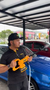 KEELAT KPW009 Water Jet Cordless Power Jet Battery High Pressure Water Jet For Floor Tiles Garden Mesin Cuci Kereta