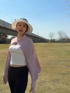 Shawl Wrap Women Driving Sun Protection Cape Upf50 + Cooling Cycling Outdoor UV Cover up Breathable Long Sleeve Stand Collar