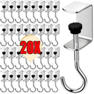 20pcs Student Schoolbag Hook / Desktop Detachable and Mobile Bag Hanger Primary School Office Desk Bag Hanger / Desk Edge Bag Hanger