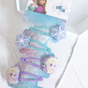 Female Kids Ice Princess Elsa Anna Hair Band/Clip Hair Ring Hair Accessories Bang Clip Rubber Band Headdress Treasure