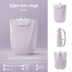 MaH | Balo Chống Nước Nhẹ Dung Lượng Lớn Cho Laptop Đi Làm và Đi Du Lịch Ngắn Ngày