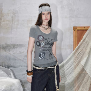Unifree | Sweet and Cool Fitted T-shirt Printed