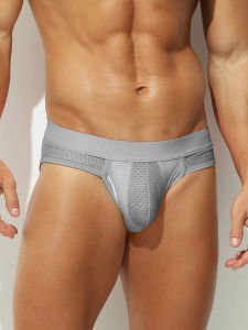 กางเกงในชายแบบตาข่าย ระบายอากาศดี มีช่องเปิดด้านหน้า ช่วยยกกระชับอวัยวะเพศ รุ่นเกาหลี สำหรับวัยรุ่น