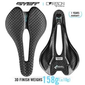 RYET Ultralight Bicycle Saddle 3D Printed Saddle Carbon EVA 245x145mm Bike Seating for MTB Gravel Road Bike Saddle Bicycle Parts