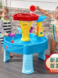 Little Tikes Sand And Water Game Table Baby Sand Tray Beach Water Play Toy Set Water Table for Kids Ages 1-5 Plastic Play Sand And Water Table