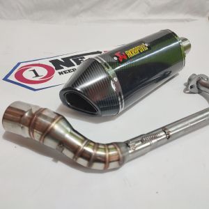 AKRAPOVIC Knalpot Racing Nmax old new Aerox 155 Mio Lexi X-ride Beat Vario 125 150 Pcx Lokal Scoopy Genio Suara Ngebas