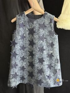 Girls Vest Skirt Dress 25 Styles Spring Autumn Design High-End Feeling Star Denim Dress Childrens Clothing Kids Dresses