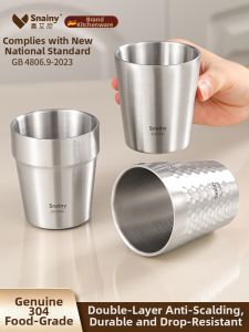 Food Grade 304 Children Friendly Double Layered Insulated Drinking Cup