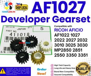 Gearset for use in Ricoh Copier Af1027 MP3350 series