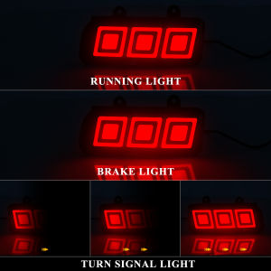 LED Rear Bumper Reflector Lights For Honda CRV CR-V 2015 2016 Daytime Running Brake Warning Dynamic Turn Signal Lamps Car 12V