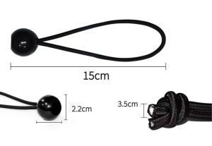 10PCS 15/18cm Outdoor Elastic Ball Rope Bungee Cords Portable Tent Fixing Tarpaulin Awning Canopy Heavy Duty Tarp Tie Down