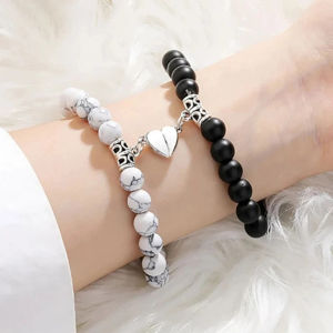 2Pcs Gelang Couple Magnet Love Pasangan Sahabat Bestie Pria Wanita Adjustable