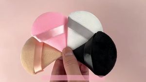 Triangle Powder Puff Mini Face Makeup Sponge Cosmetics Soft Cotton Face Powder Puff Washable Velvet