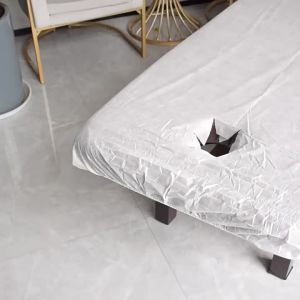 Dustproof Elastic Face Hole Beauty Bed Cover 1 Piece