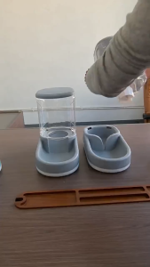 SOGO 3.8L Pet Water Dispenser and Automatic Pet Feeder for Cat Dog Large Capacity Water Fountain