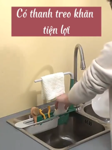 Khay Để Giẻ Rửa Bát Kệ Đựng Đồ Rửa Chén Bát Gác Bồn Đa Năng Giá Bồn Rửa Bát Tiện Ích