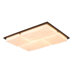 DGY | Geometric Walnut Retro Ceiling Light